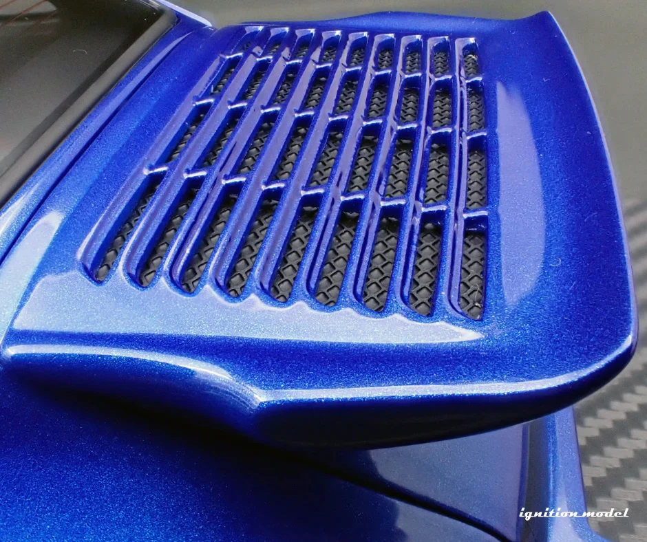 Ignition-Model Porsche 911 964 RWB w/ Whale Tail, Blue Metallic w/ Black Work Wheels 1:18 - Image 22