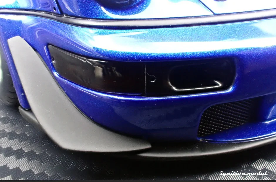 Ignition-Model Porsche 911 964 RWB w/ Whale Tail, Blue Metallic w/ Black Work Wheels 1:18 - Image 34