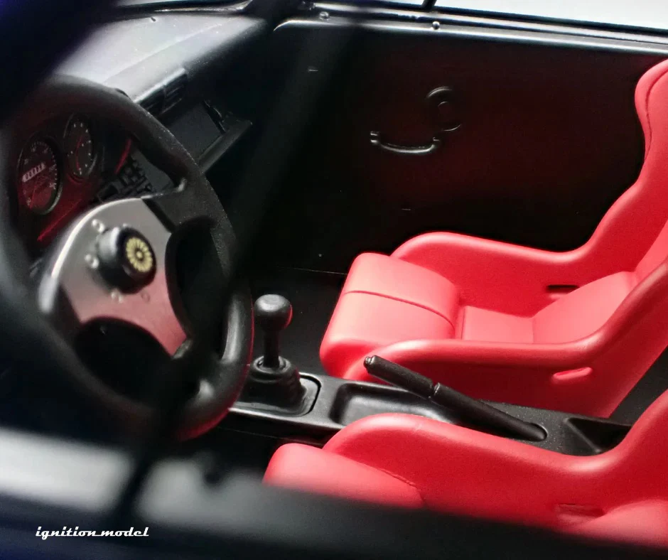 Ignition-Model Porsche 911 964 RWB w/ Whale Tail, Blue Metallic w/ Black Work Wheels 1:18 - Image 7