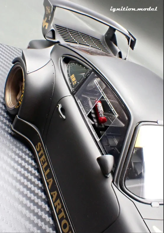 Ignition-Model Porsche 911 RWB 930 "Stella Artois" Matte Black 1:18 - Image 21