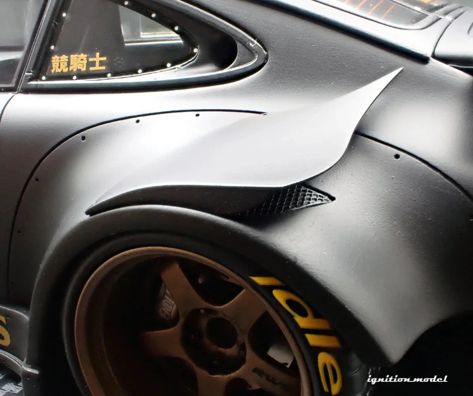 Ignition-Model Porsche 911 RWB 930 "Stella Artois" Matte Black 1:18 - Image 34