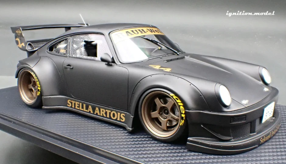 Ignition-Model Porsche 911 RWB 930 "Stella Artois" Matte Black 1:18 - Image 7