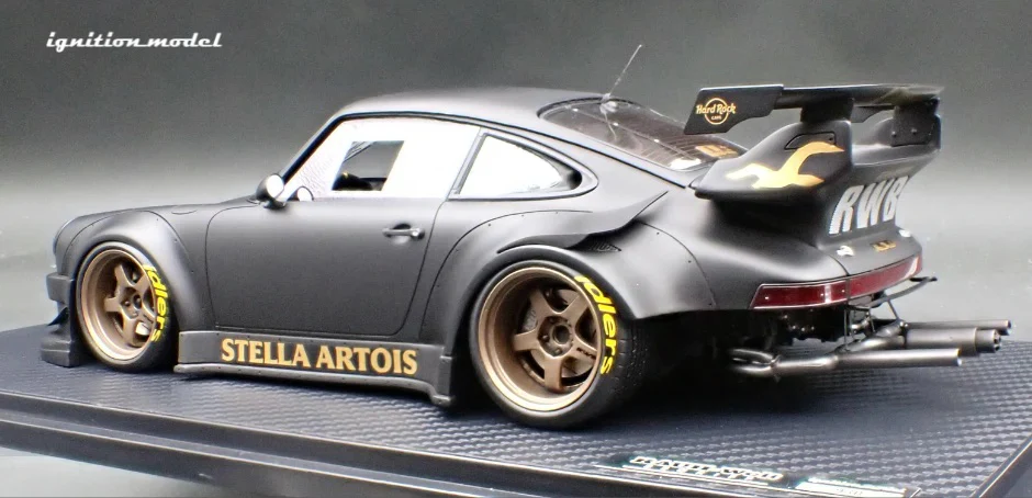 Ignition-Model Porsche 911 RWB 930 "Stella Artois" Matte Black 1:18 - Image 9