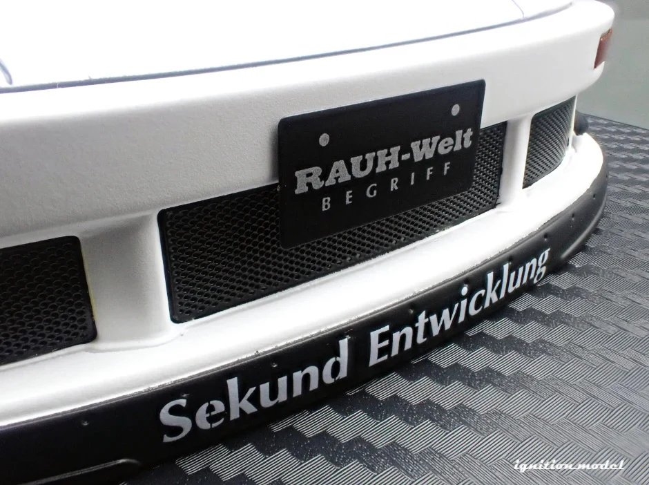 Ignition-Model Porsche 911 RWB 930 Matte White w/ Work S1 Wheels 1:18 - Image 34