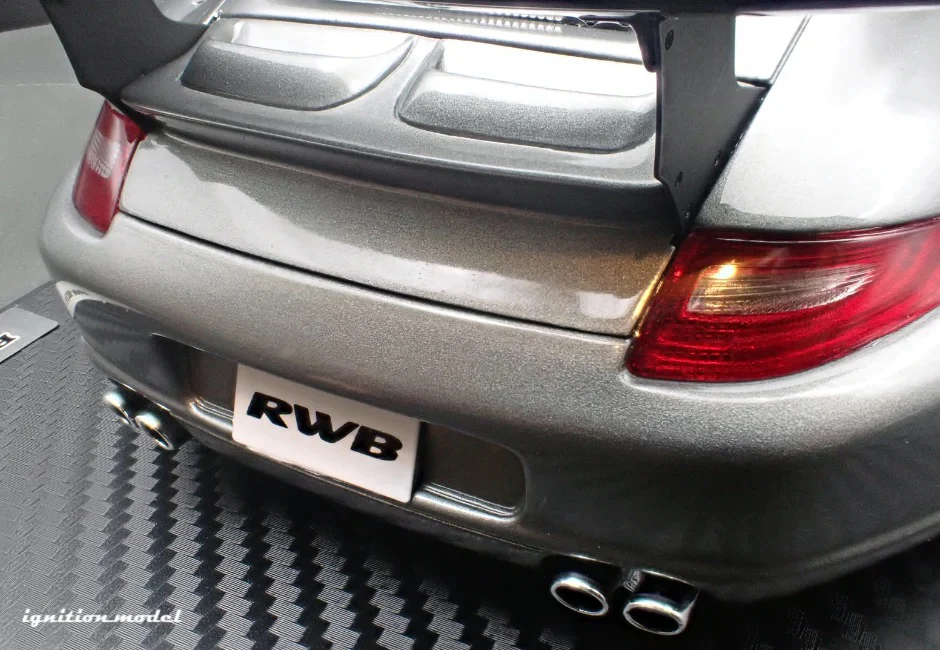Ignition-Model Porsche 911 RWB 997 GT3 Gun Metallic Grey 1:18 - Image 20