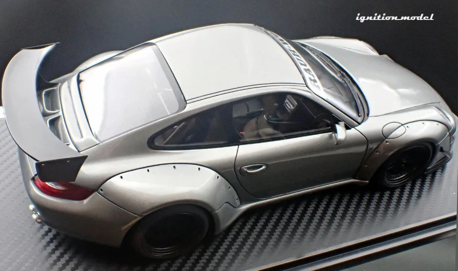 Ignition-Model Porsche 911 RWB 997 GT3 Gun Metallic Grey 1:18 - Image 5