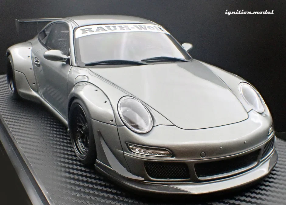 Ignition-Model Porsche 911 RWB 997 GT3 Gun Metallic Grey 1:18 - Image 7