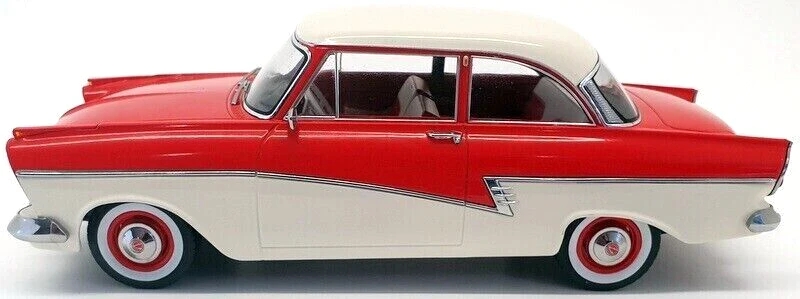 KK Scale 1957 Ford England Taunus 17M P2 Red and White 1:18 - Image 5