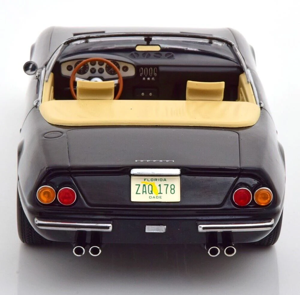 KK Scale 1969 Ferrari 365 GTB Daytona Spider Series 1 Black Miami Vice 1:18 - Image 5