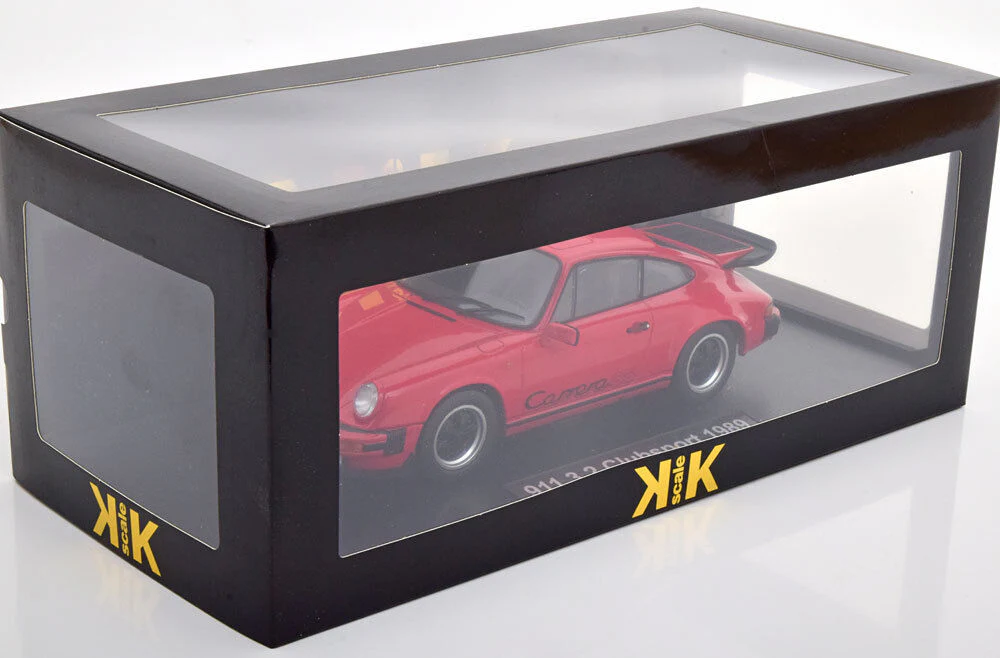 KK Scale 1989 Porsche 911 Carrera 3.2 Clubsport Red 1:18 - Image 6