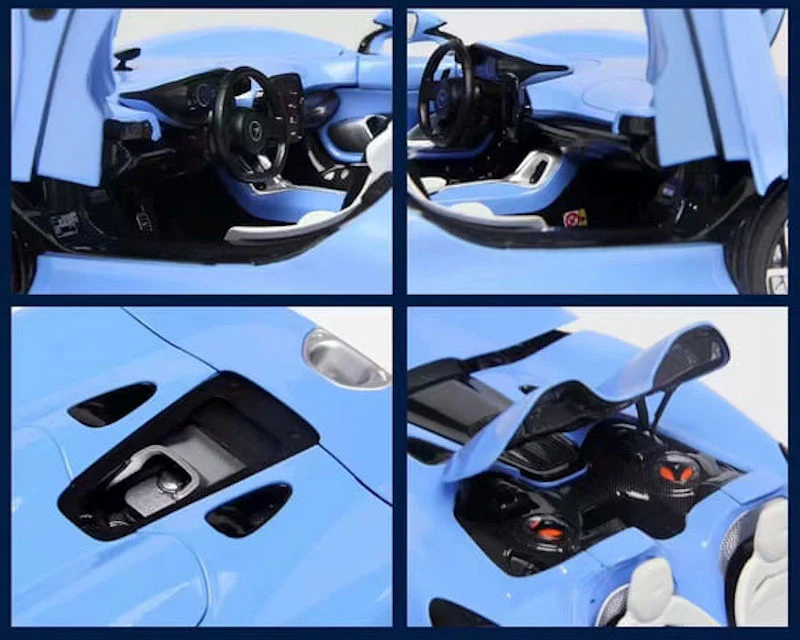LCD 2020 Mclaren Elva Gulf Blue 1:18 - Image 4