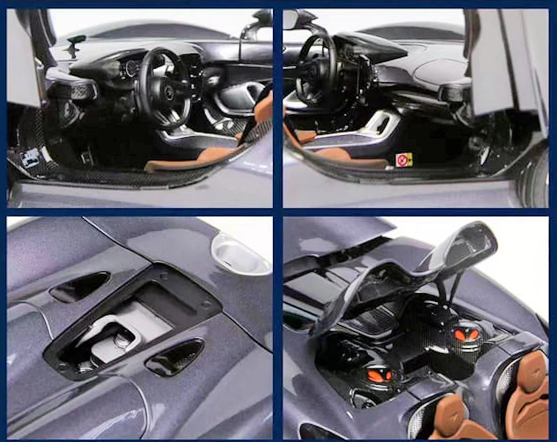 LCD 2020 Mclaren Elva Hyper Grey Metallic 1:18 - Image 4