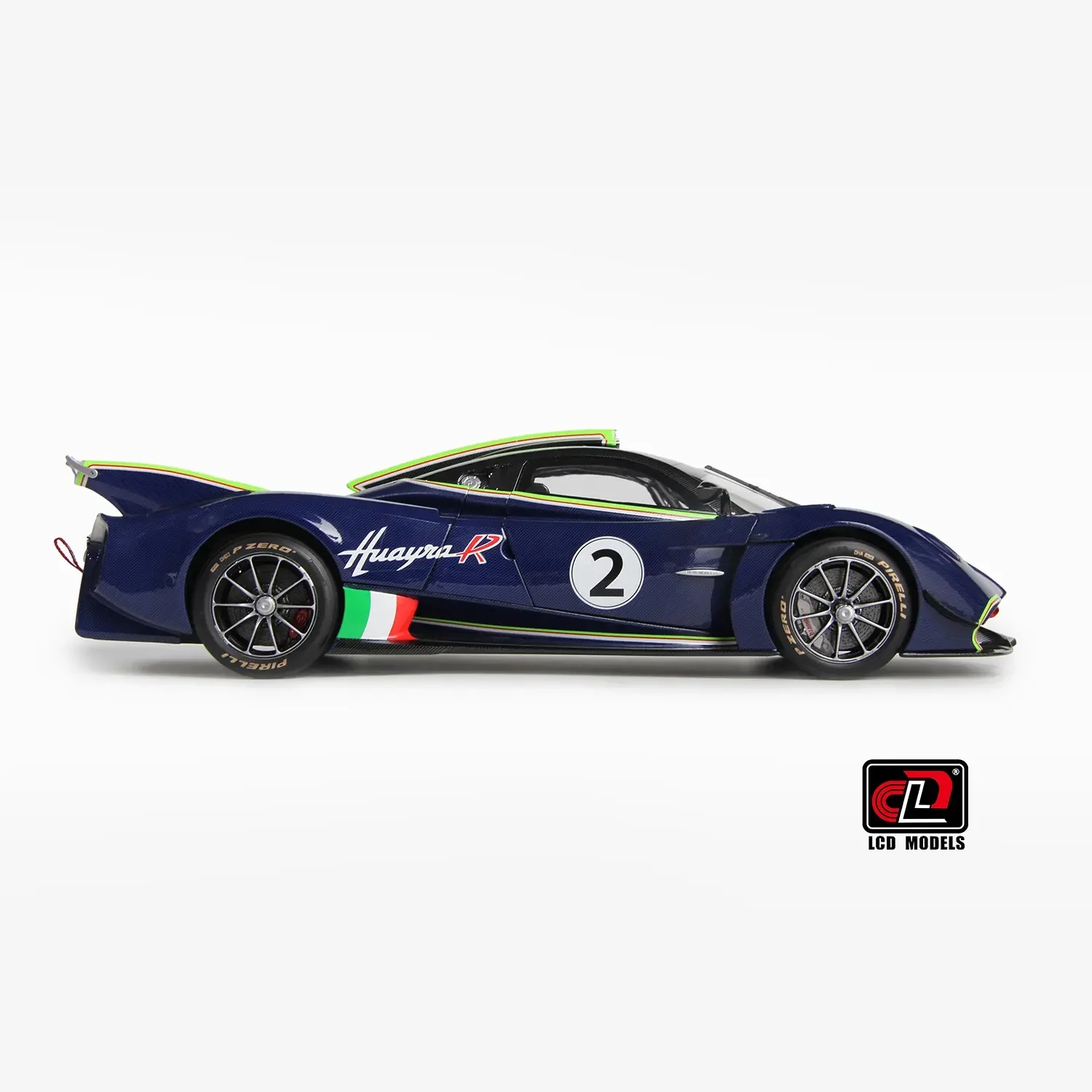 LCD Pagani Huayra R Blue Carbon 1:18 - Image 4