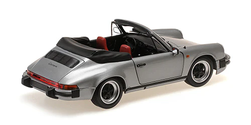 Minichamps 1983 Porsche 911 Carrera 3.2 Cabriolet G Series Grey Metallic 1:18 - Image 3