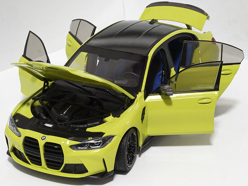 Minichamps 2020 BMW M3 Competition (G80) São Paulo Yellow 1:18 - Image 4