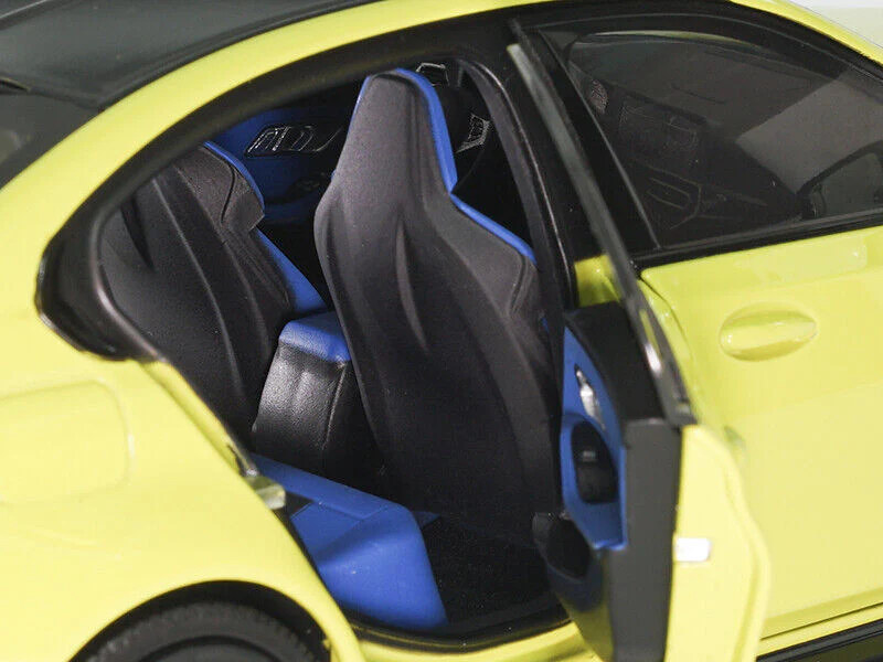 Minichamps 2020 BMW M3 Competition (G80) São Paulo Yellow 1:18 - Image 7