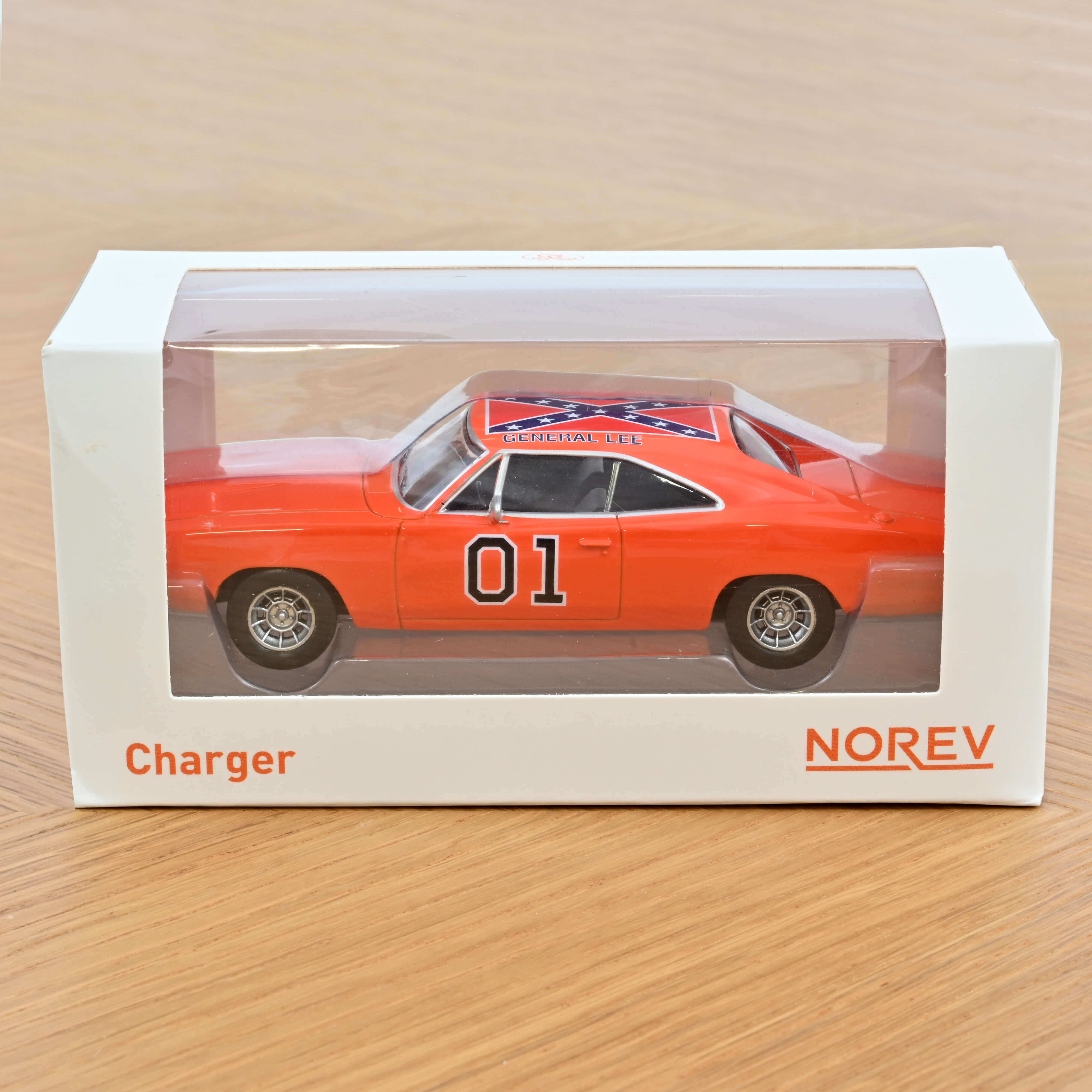 Norev 1969 Dodge Charger General Lee Jet-Car Orange 1:43 - Image 4
