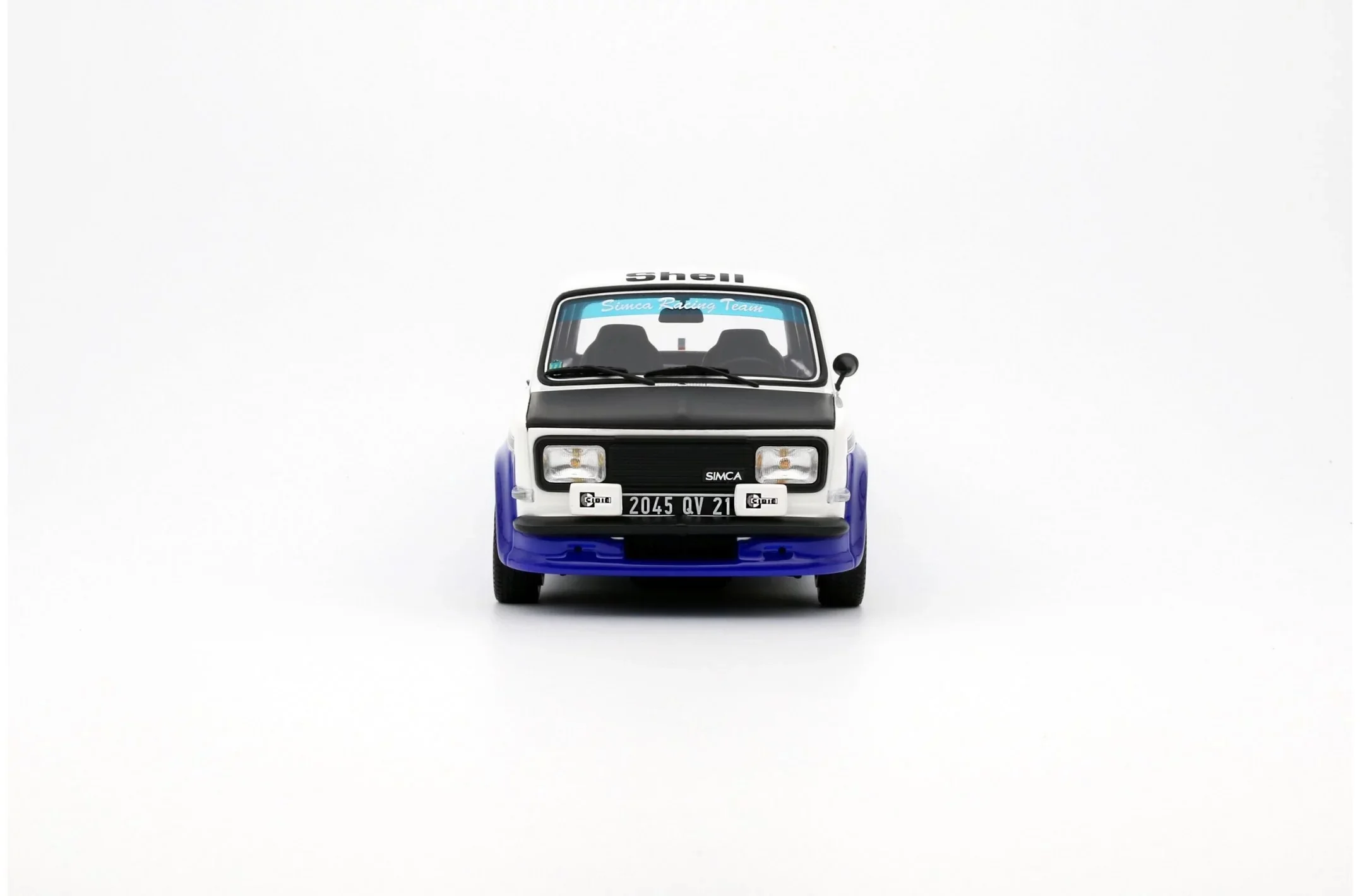 Otto 1977 Simca Rallye 2 SRT Blue and White 1:18 Resin - Image 4