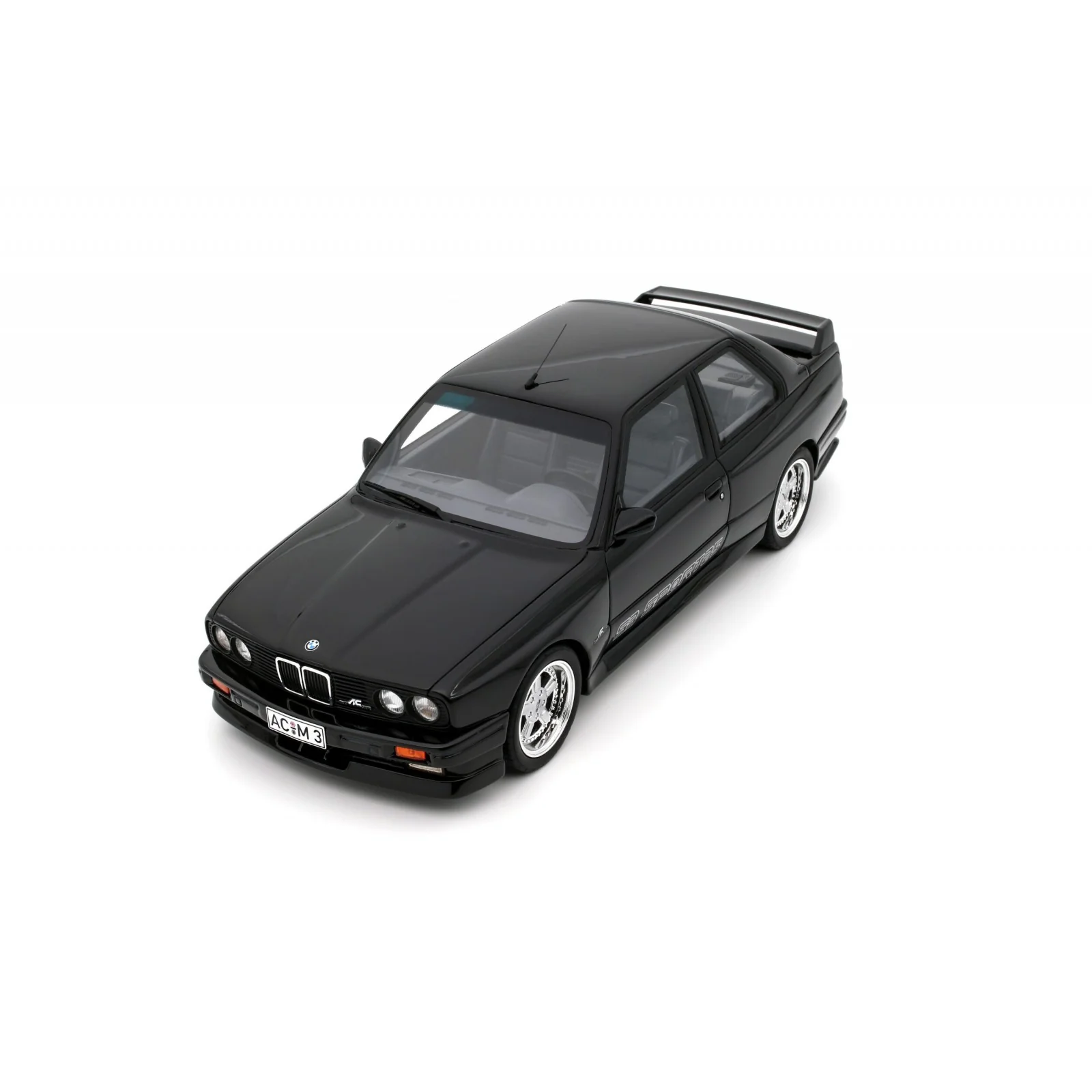 Otto 1985 BMW M3 E30 AC Schnitzer ACS3 Sport 2.5 Diamond Black Metallic 1:18 - Image 5