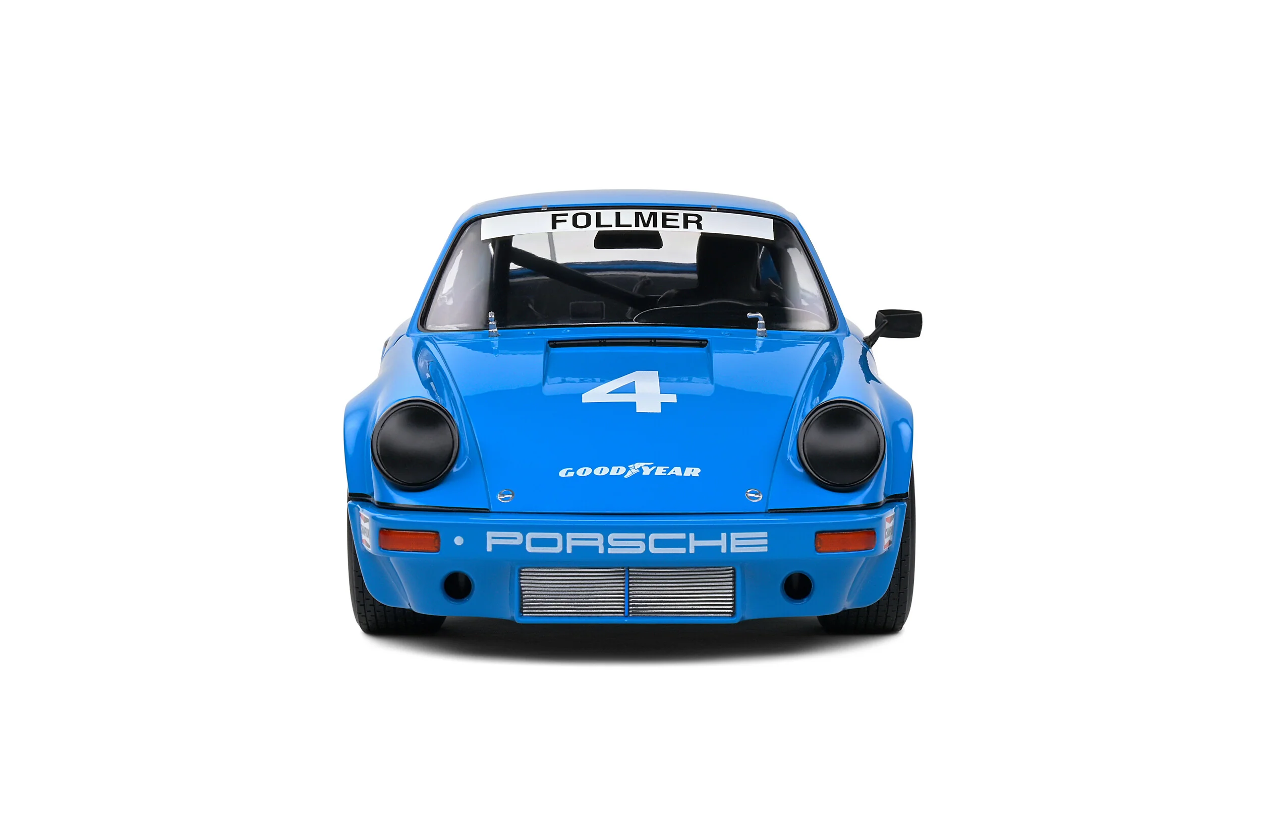 Solido 1974 Porsche 911 IROC Riverside No 4 Follmer IROC Blue 1:18 - Image 6