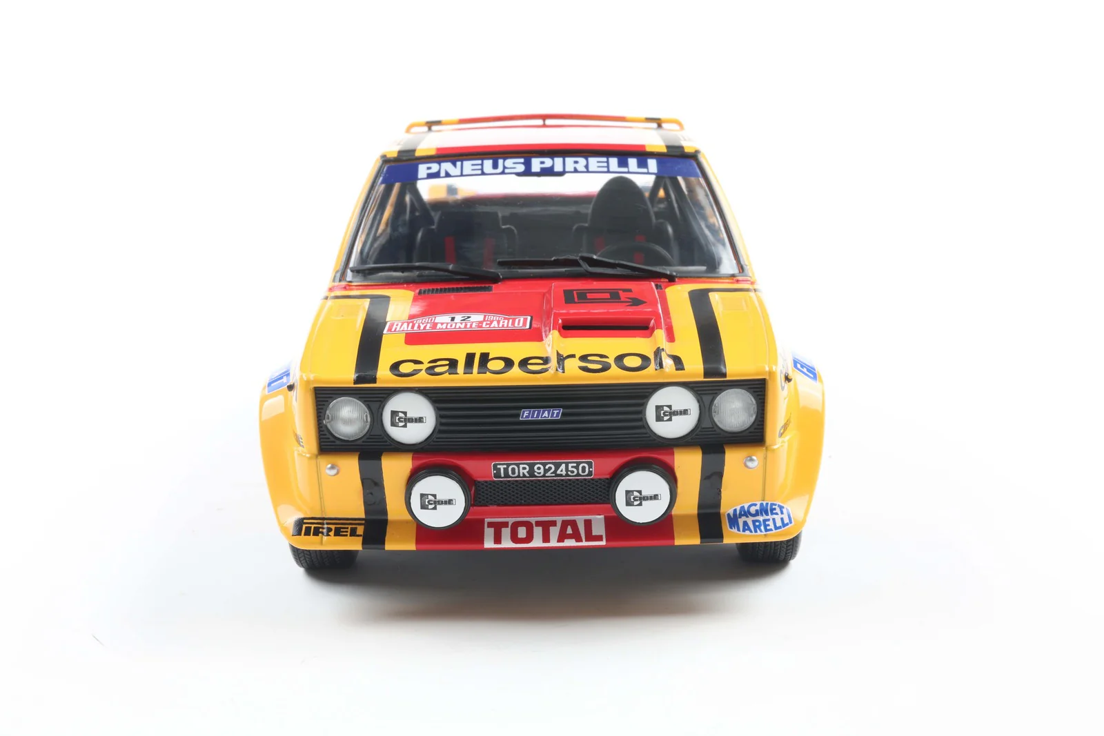 Solido 1980 Fiat 131 Abarth No 12 Rallye Montecarlo 1980 Yellow 1:18 - Image 3