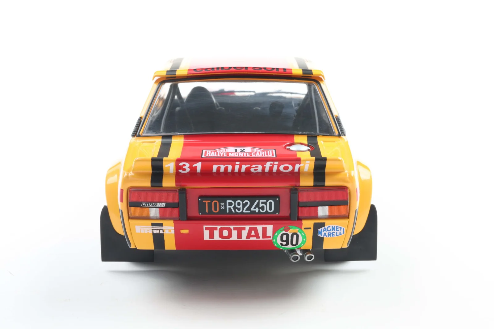 Solido 1980 Fiat 131 Abarth No 12 Rallye Montecarlo 1980 Yellow 1:18 - Image 4