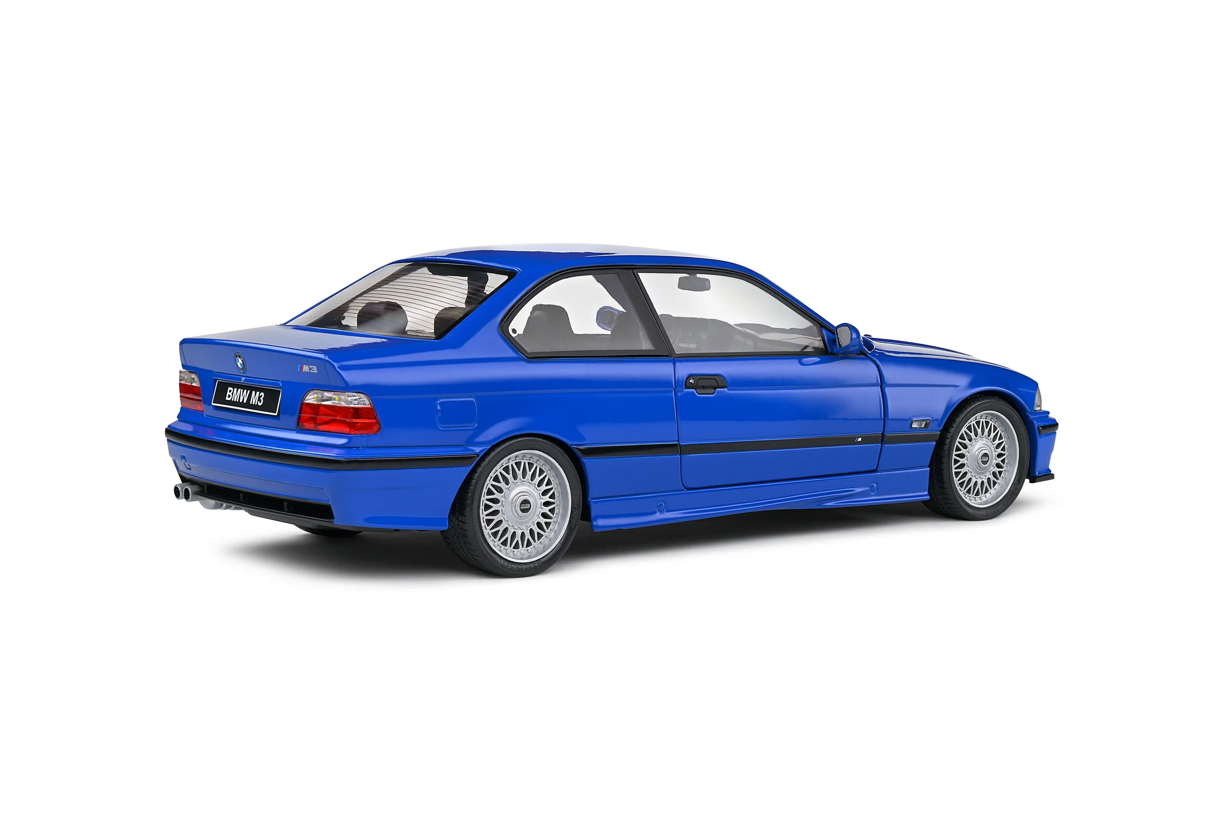 Solido 1996 BMW E36 Coupe M3 Santorin Blue 1:18 - Image 4
