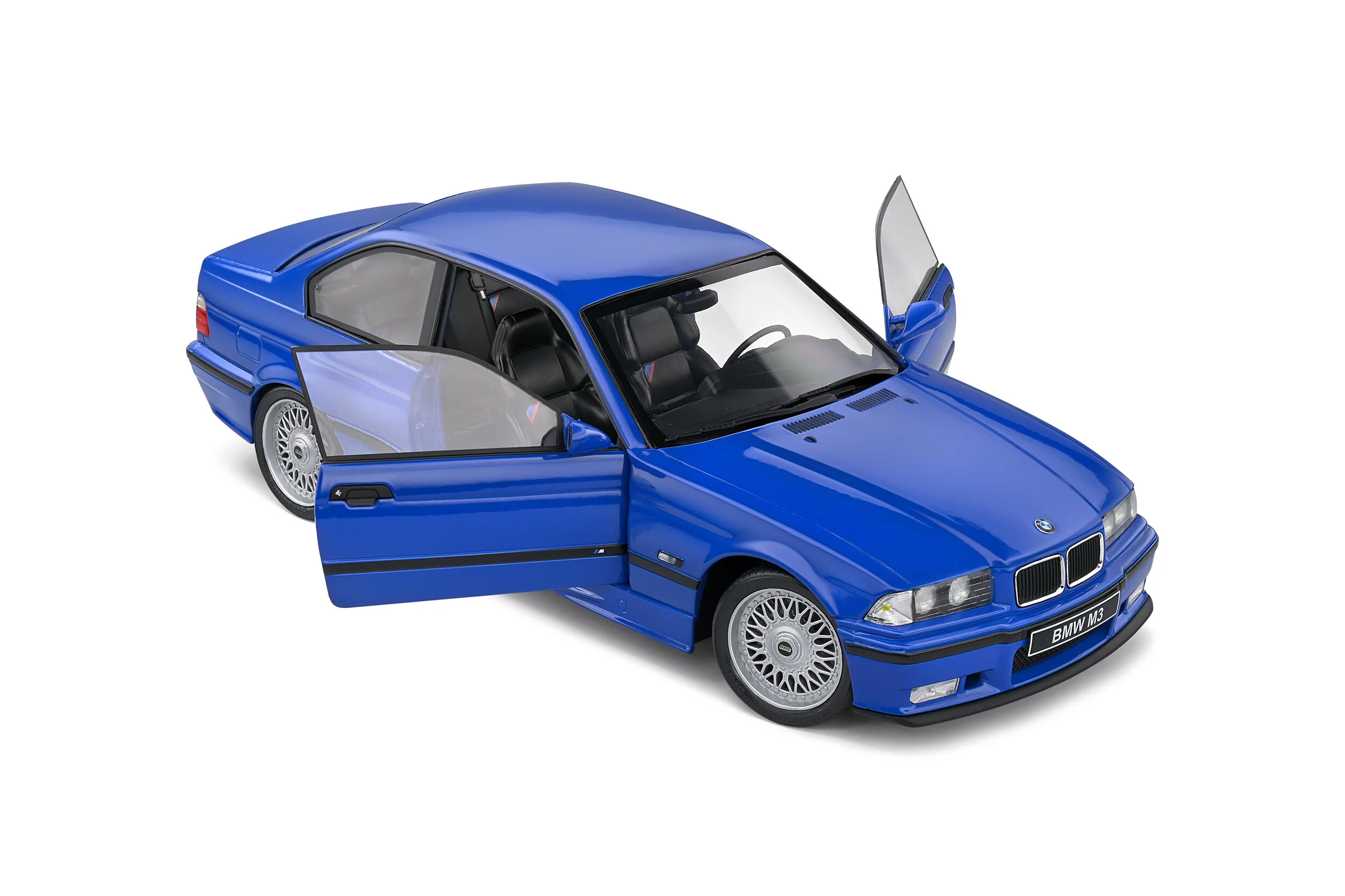 Solido 1996 BMW E36 Coupe M3 Santorin Blue 1:18 - Image 8