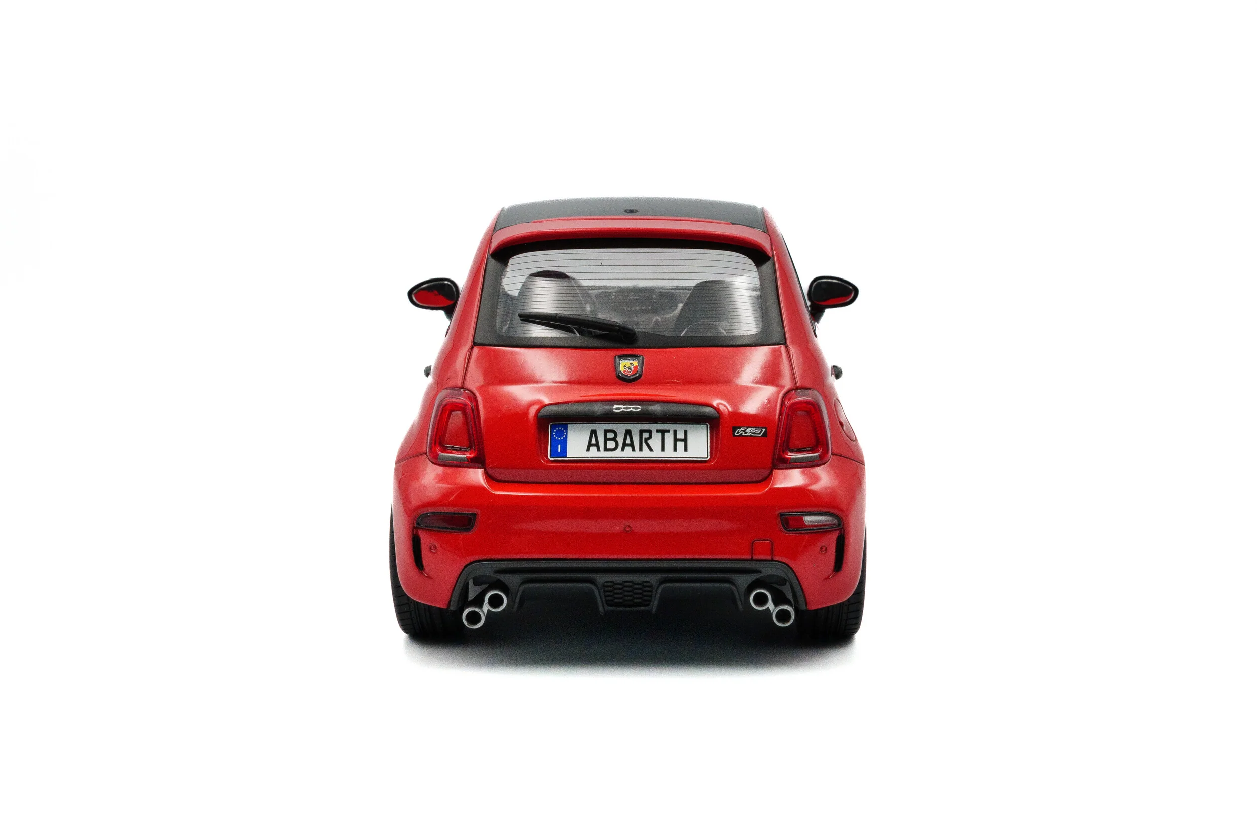 Solido 2022 Fiat 595 (Nuovo 500) Abarth Rosso Maranello Red 1:18 - Image 3