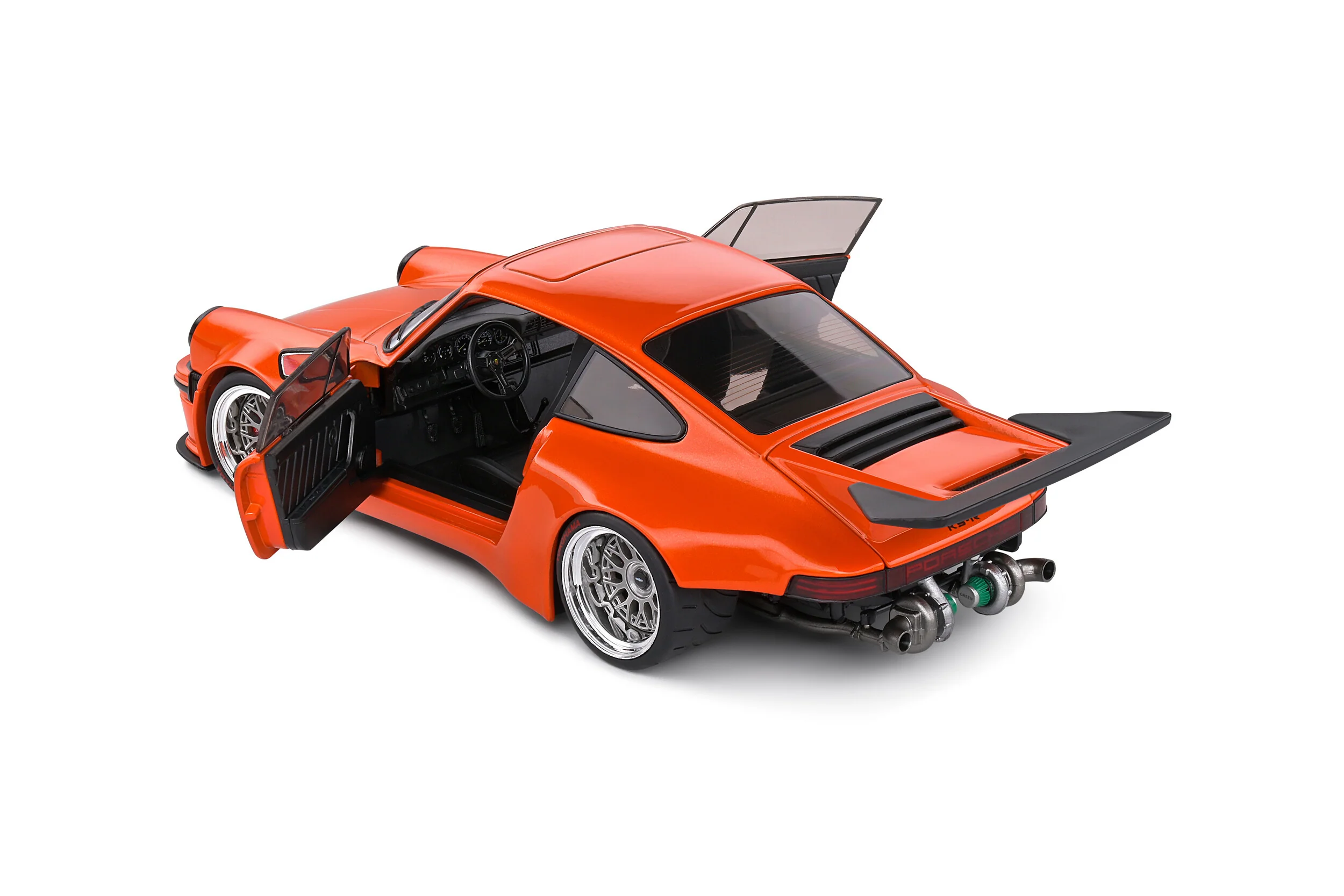 Solido 2022 Porsche 911 KS-R Orange 1:18 - Image 6