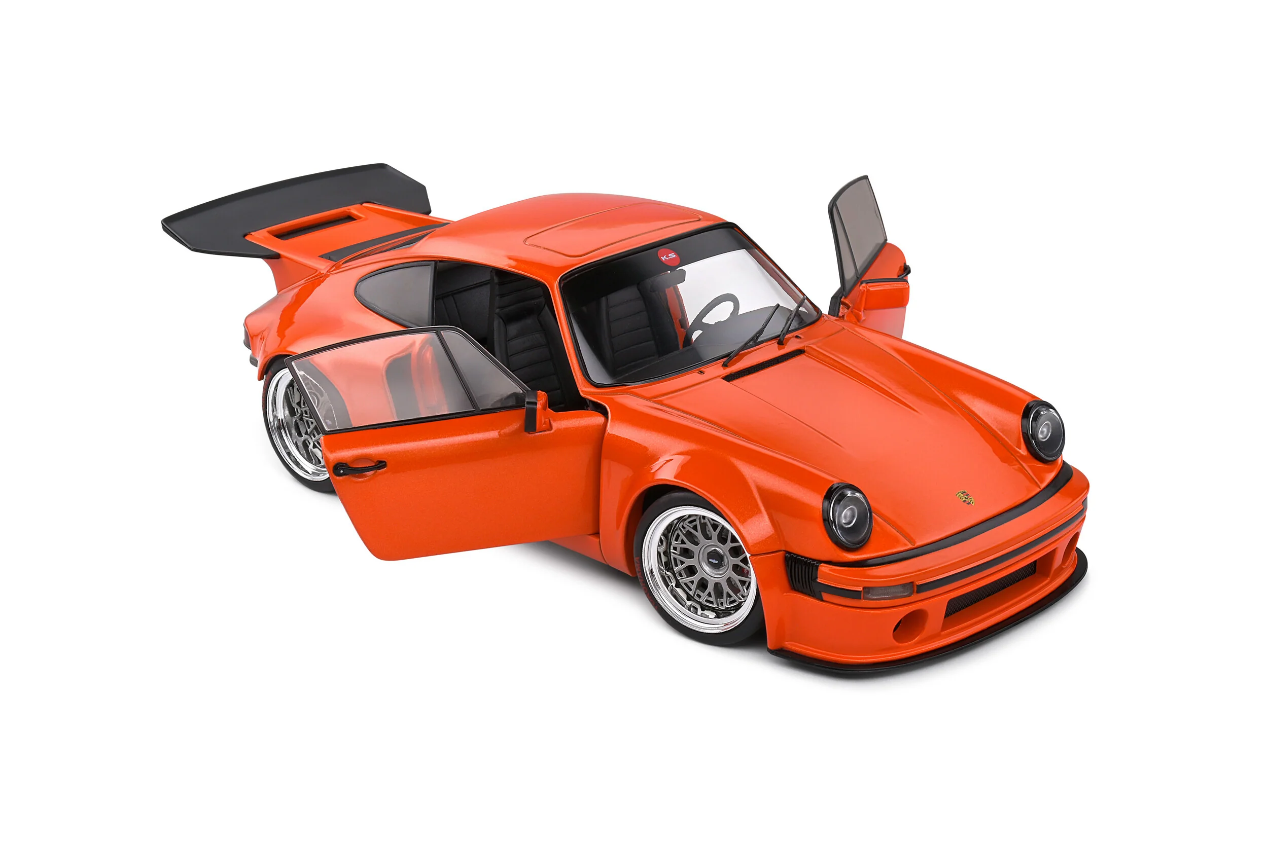 Solido 2022 Porsche 911 KS-R Orange 1:18 - Image 7