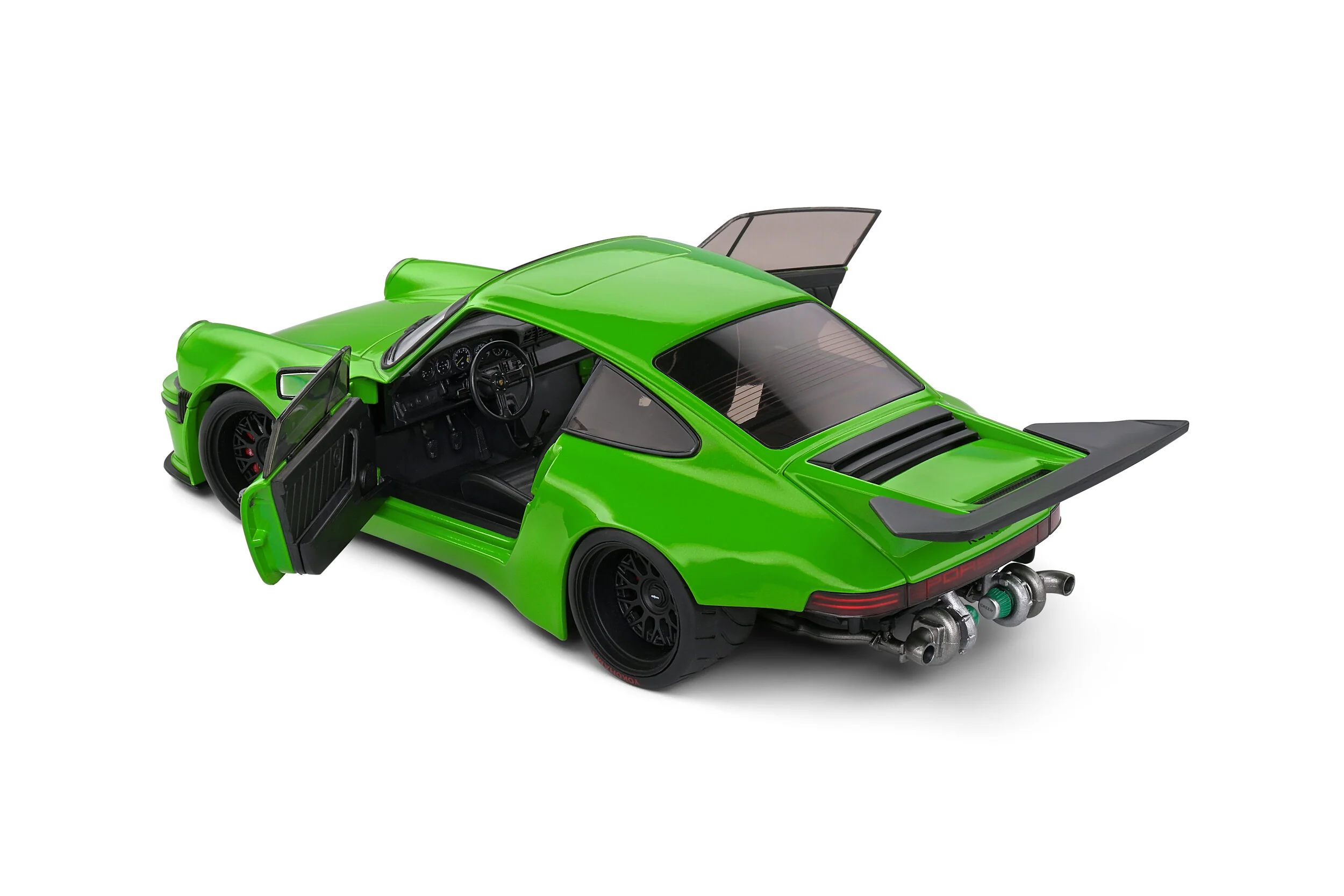 Solido 2022 Porsche 911 KS-R Green 1:18 - Image 4