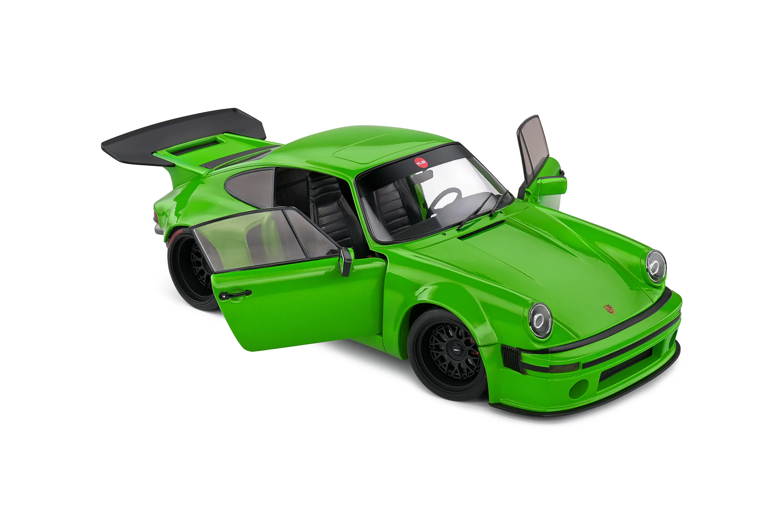 Solido 2022 Porsche 911 KS-R Green 1:18 - Image 5