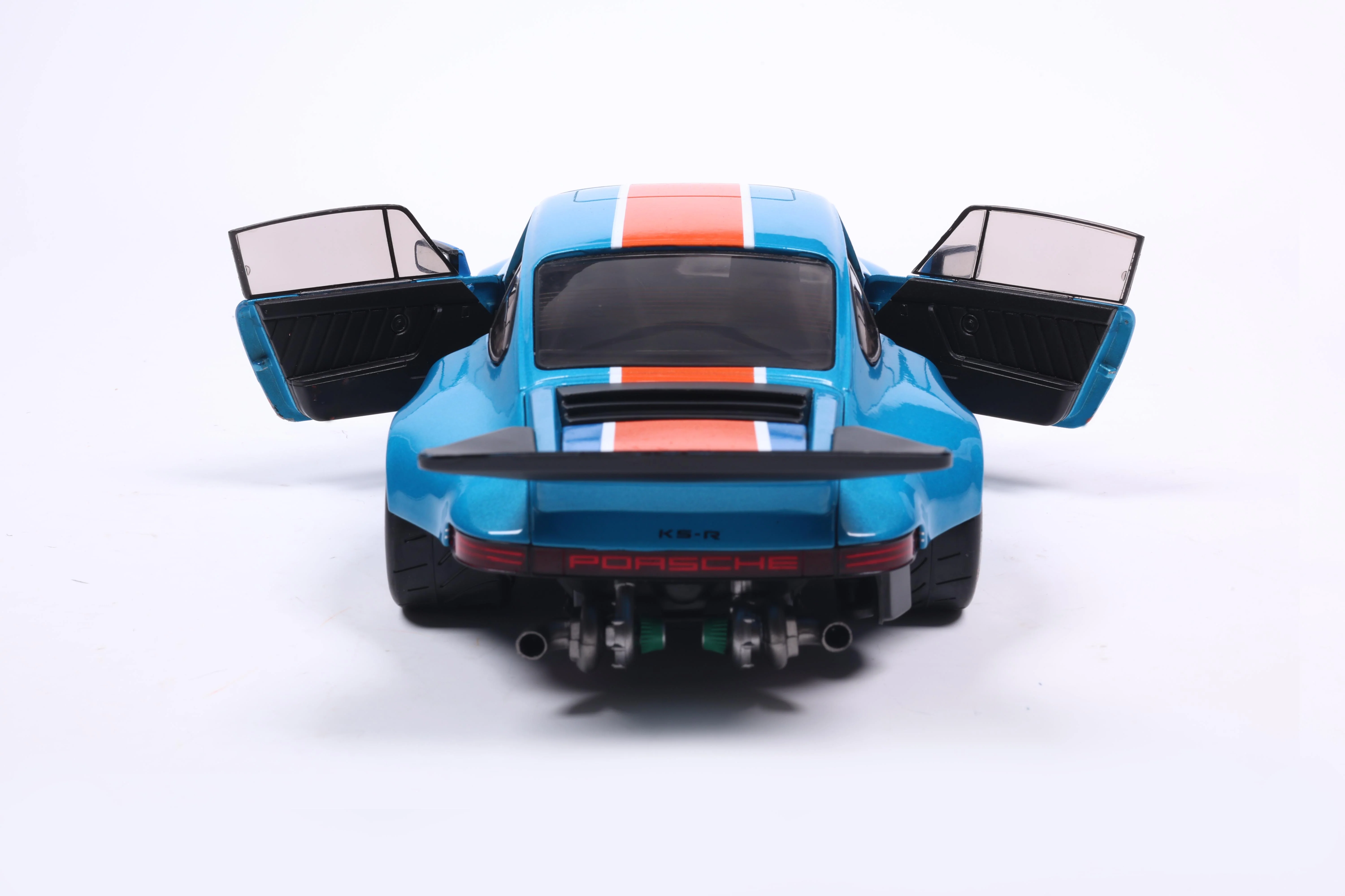 Solido 2026 Porsche 911 KS-R Blue & Orange Khyzyl Saleem 1:18 - Image 10