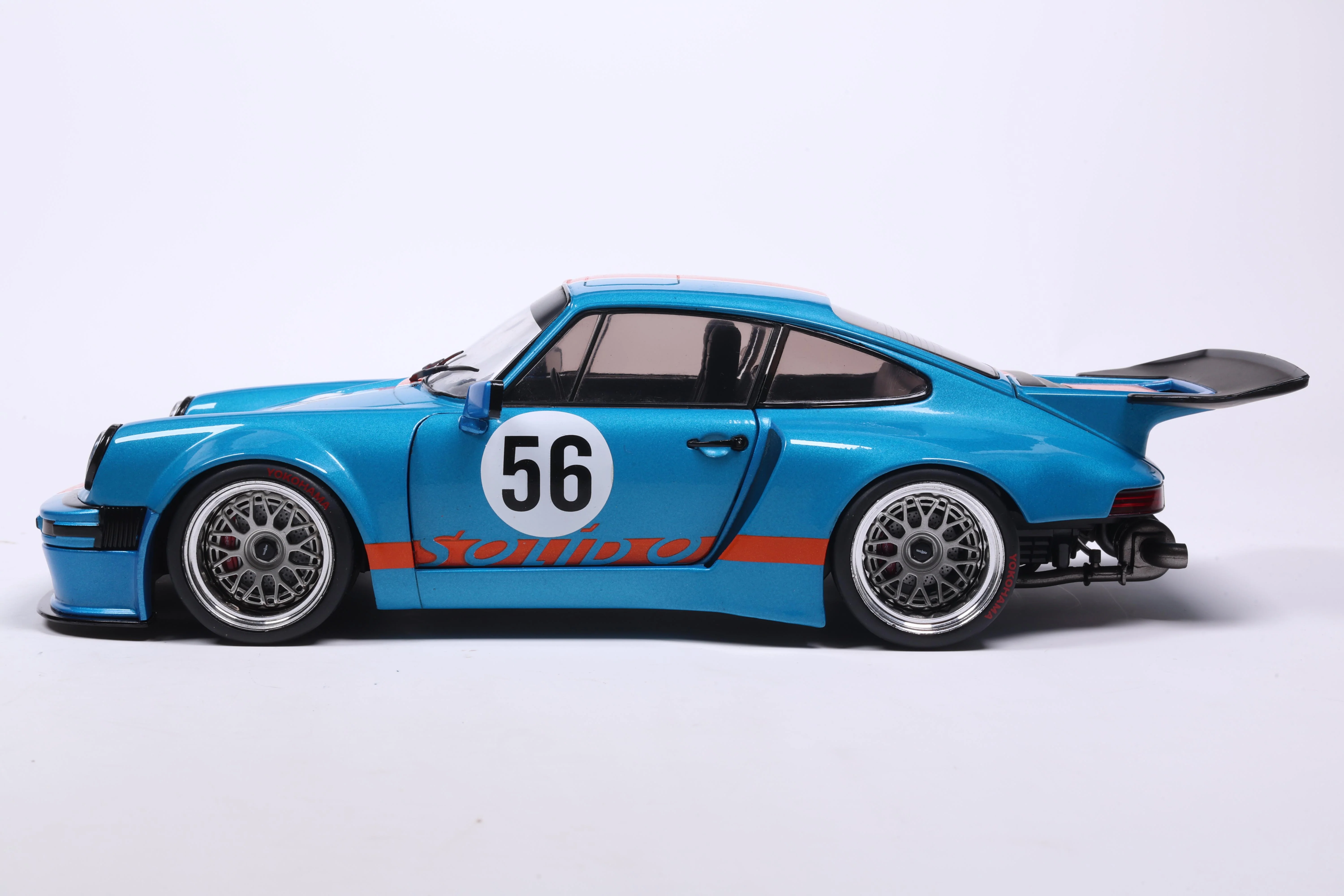 Solido 2026 Porsche 911 KS-R Blue & Orange Khyzyl Saleem 1:18 - Image 3