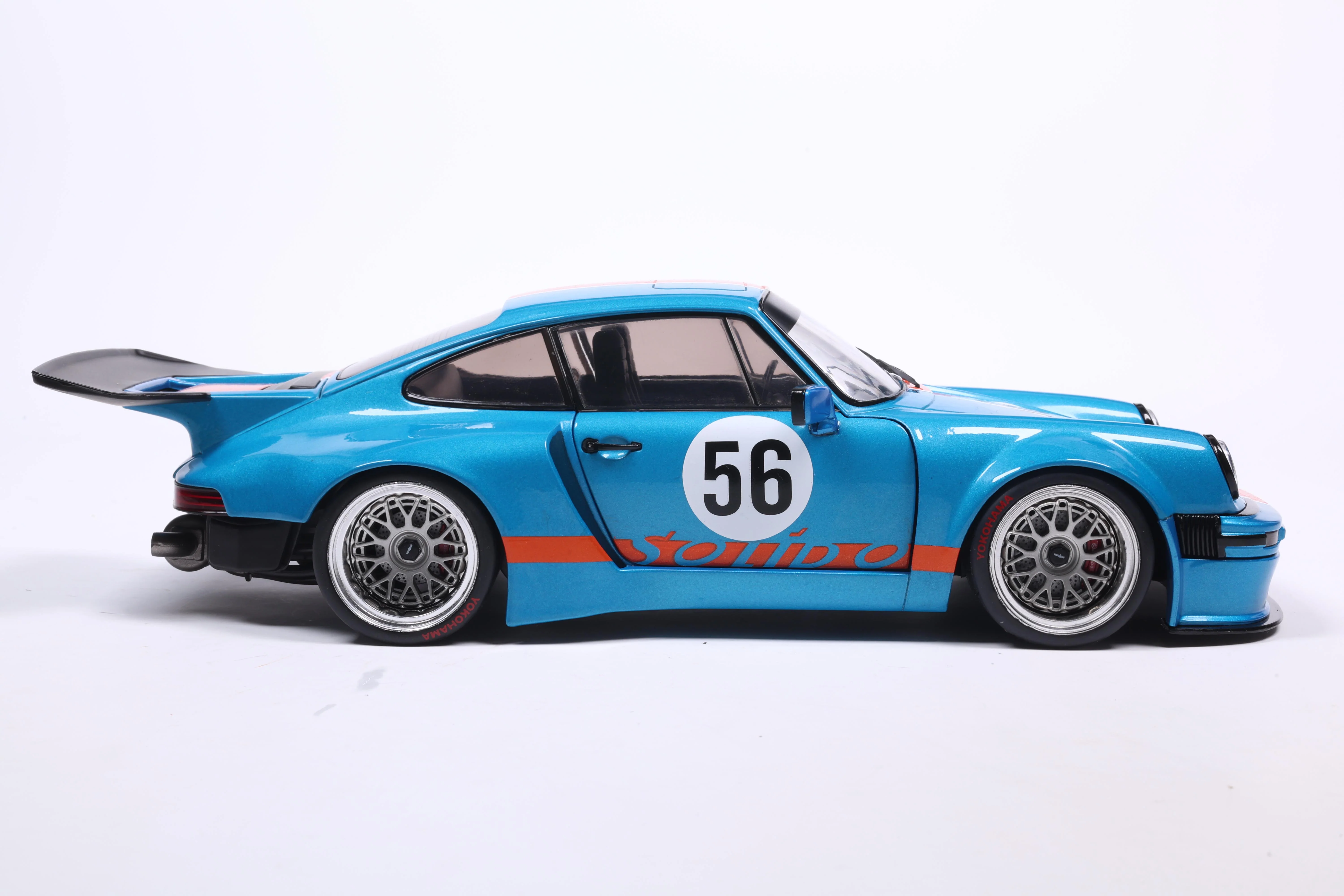 Solido 2026 Porsche 911 KS-R Blue & Orange Khyzyl Saleem 1:18 - Image 4