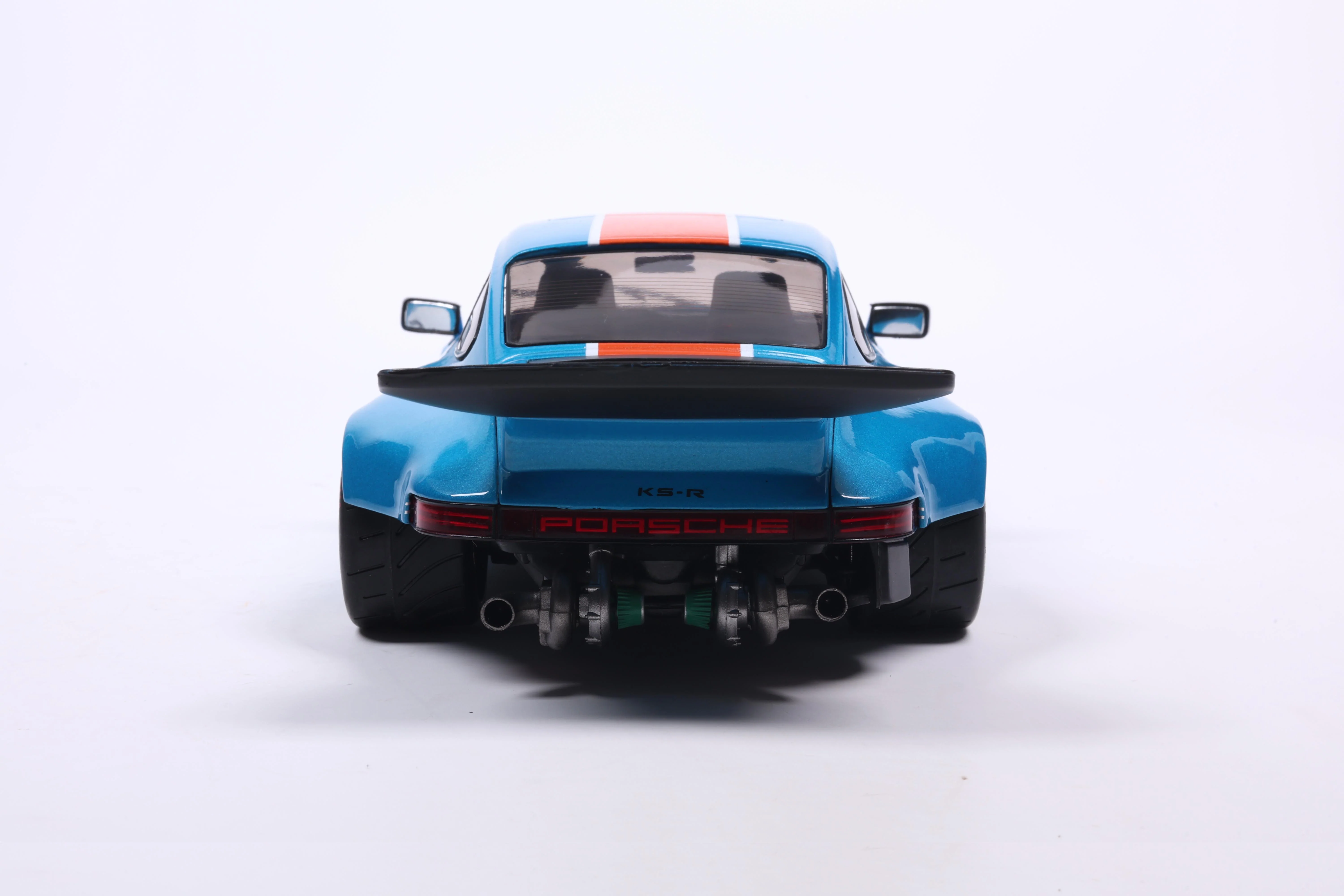 Solido 2026 Porsche 911 KS-R Blue & Orange Khyzyl Saleem 1:18 - Image 6