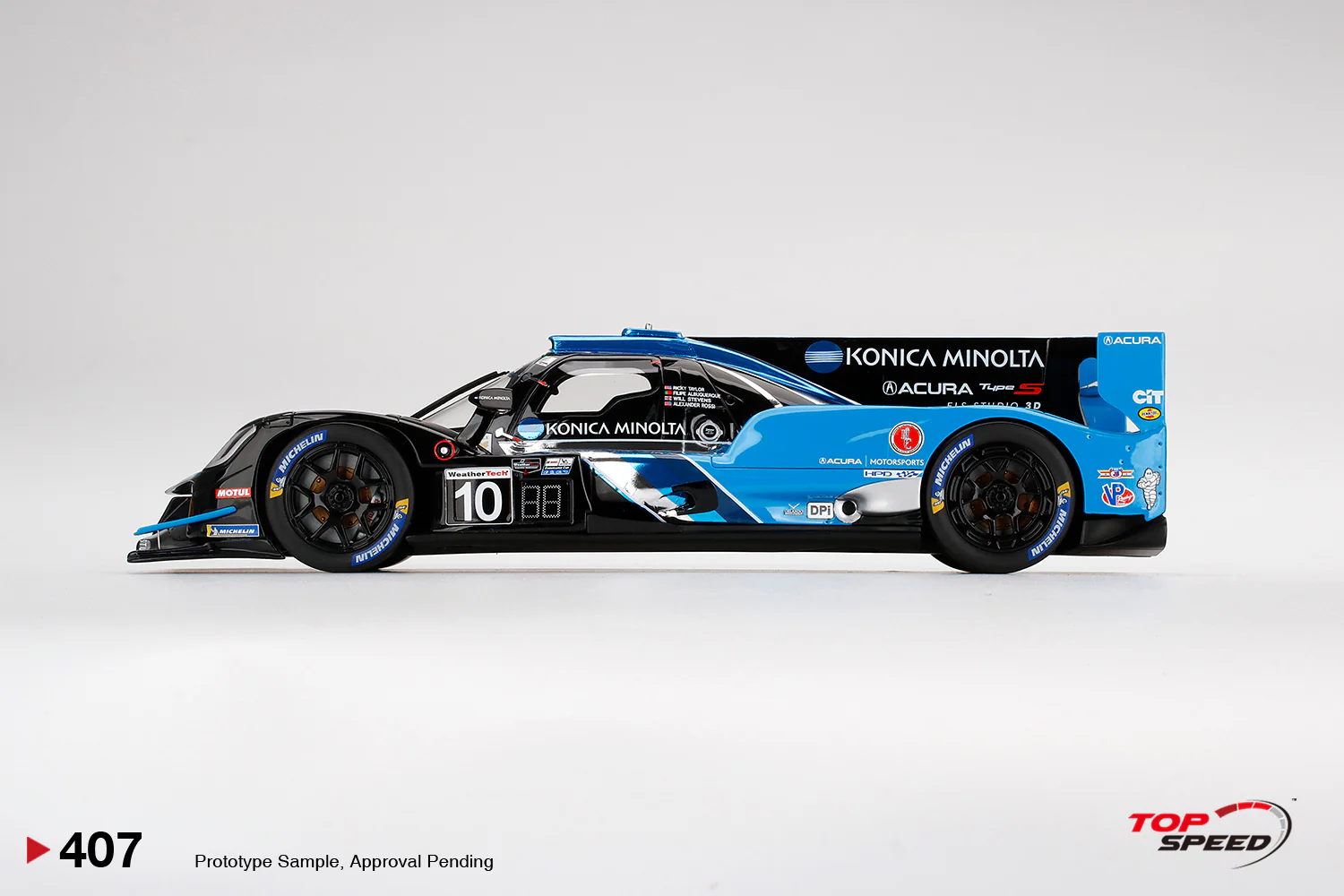 Topspeed 1:18 Acura ARX-05 DPi #10 No. 10 Konica Minolta Acura ARX-05 2022 IMSA Daytona 24 Hrs Pole Sitter - Image 3