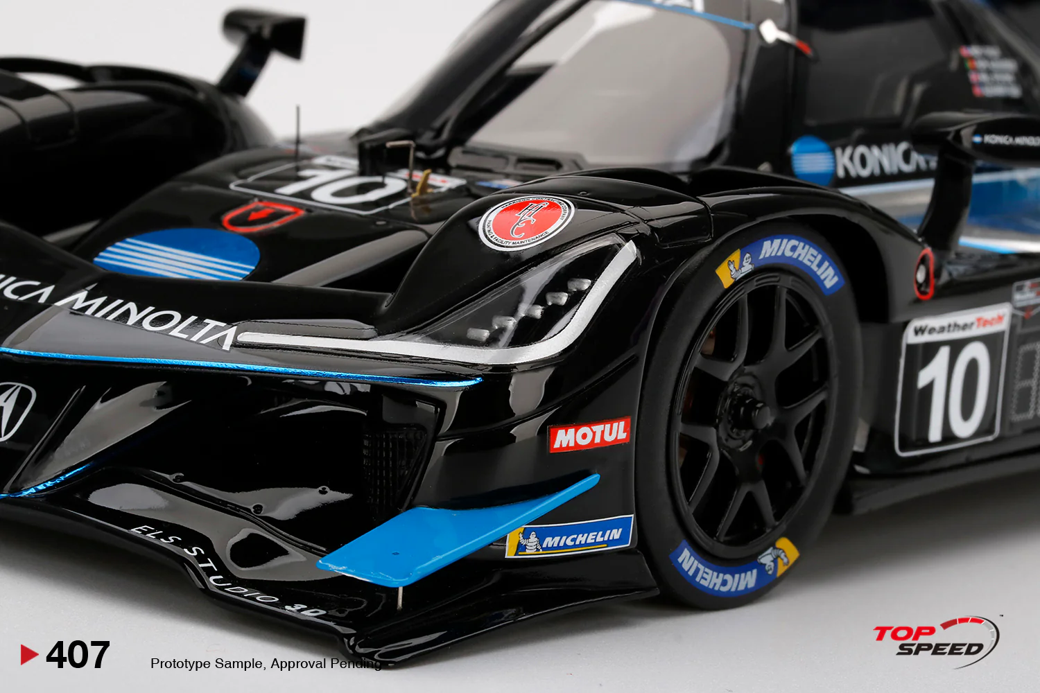 Topspeed 1:18 Acura ARX-05 DPi #10 No. 10 Konica Minolta Acura ARX-05 2022 IMSA Daytona 24 Hrs Pole Sitter - Image 4