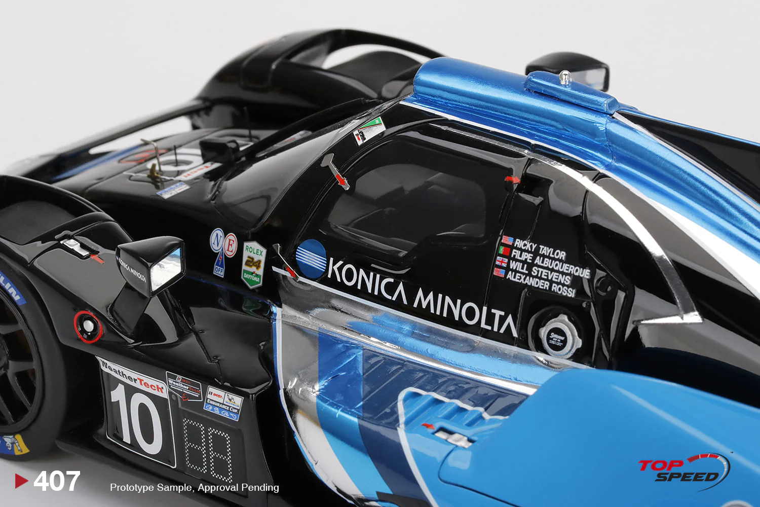 Topspeed 1:18 Acura ARX-05 DPi #10 No. 10 Konica Minolta Acura ARX-05 2022 IMSA Daytona 24 Hrs Pole Sitter - Image 5