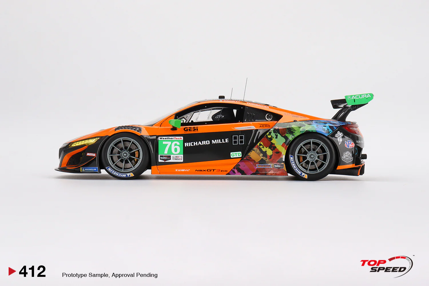 Topspeed 1:18 Acura NSX GT3 EVO #76 Compass Racing  IMSA 2021 - Image 3