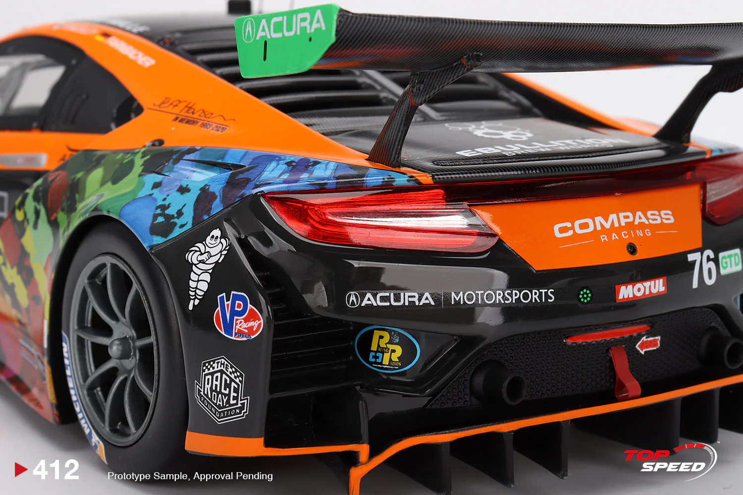 Topspeed 1:18 Acura NSX GT3 EVO #76 Compass Racing  IMSA 2021 - Image 6