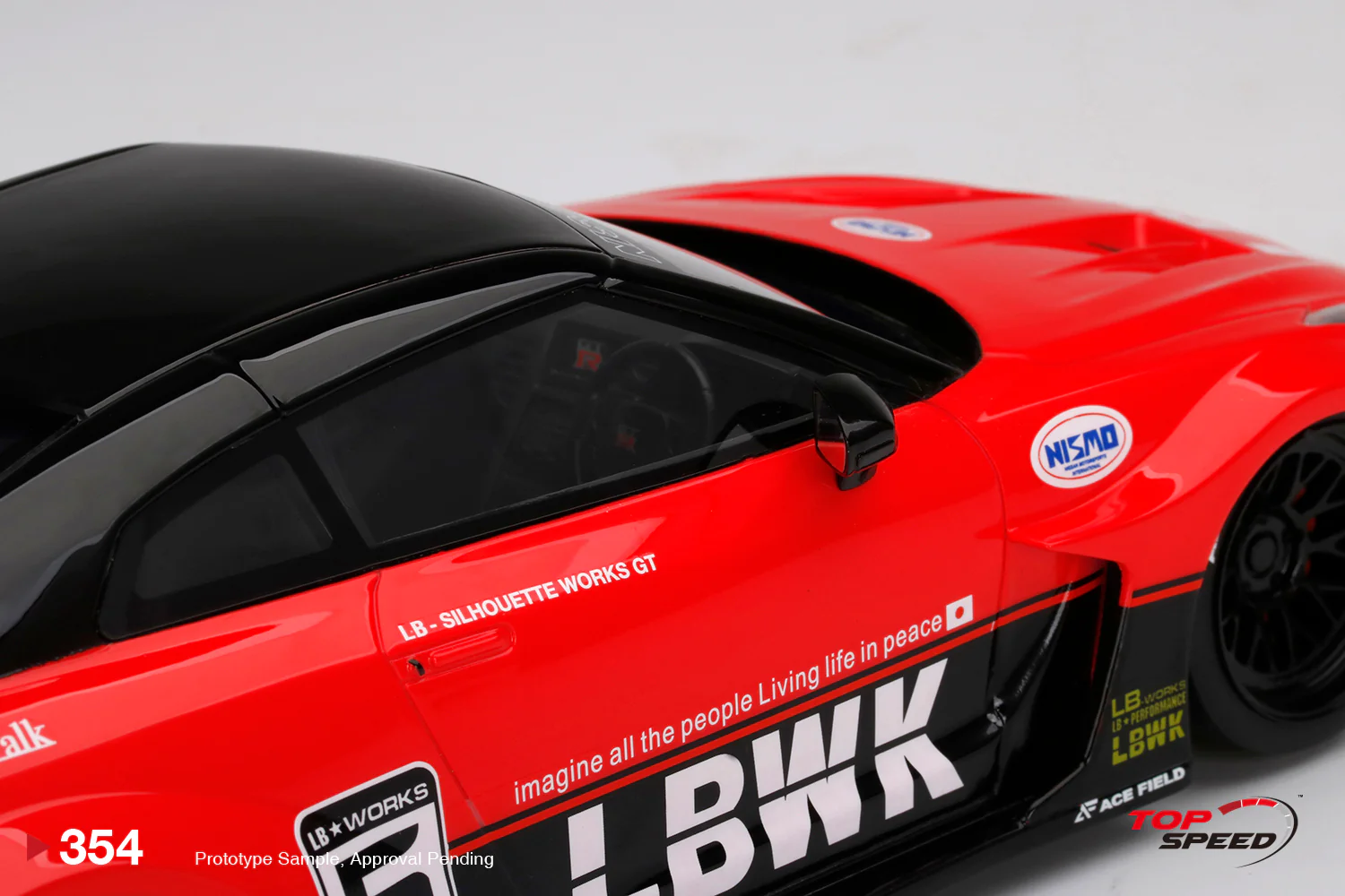 Topspeed 1:18 LB-Silhouette WORKS GTR NISSAN 35GT-RR Ver.1  Red/Black - Image 5