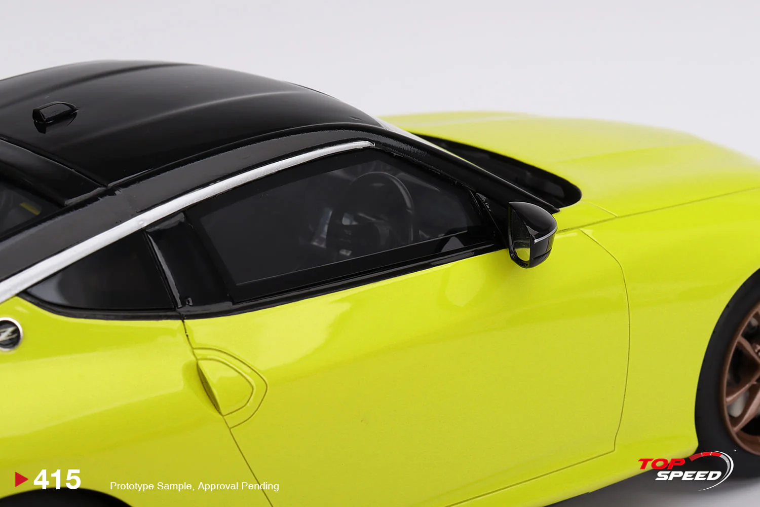 Topspeed 1:18 Nissan Fairlady Z Proto Spec 2023 Ikazuchi Yellow RHD - Image 5