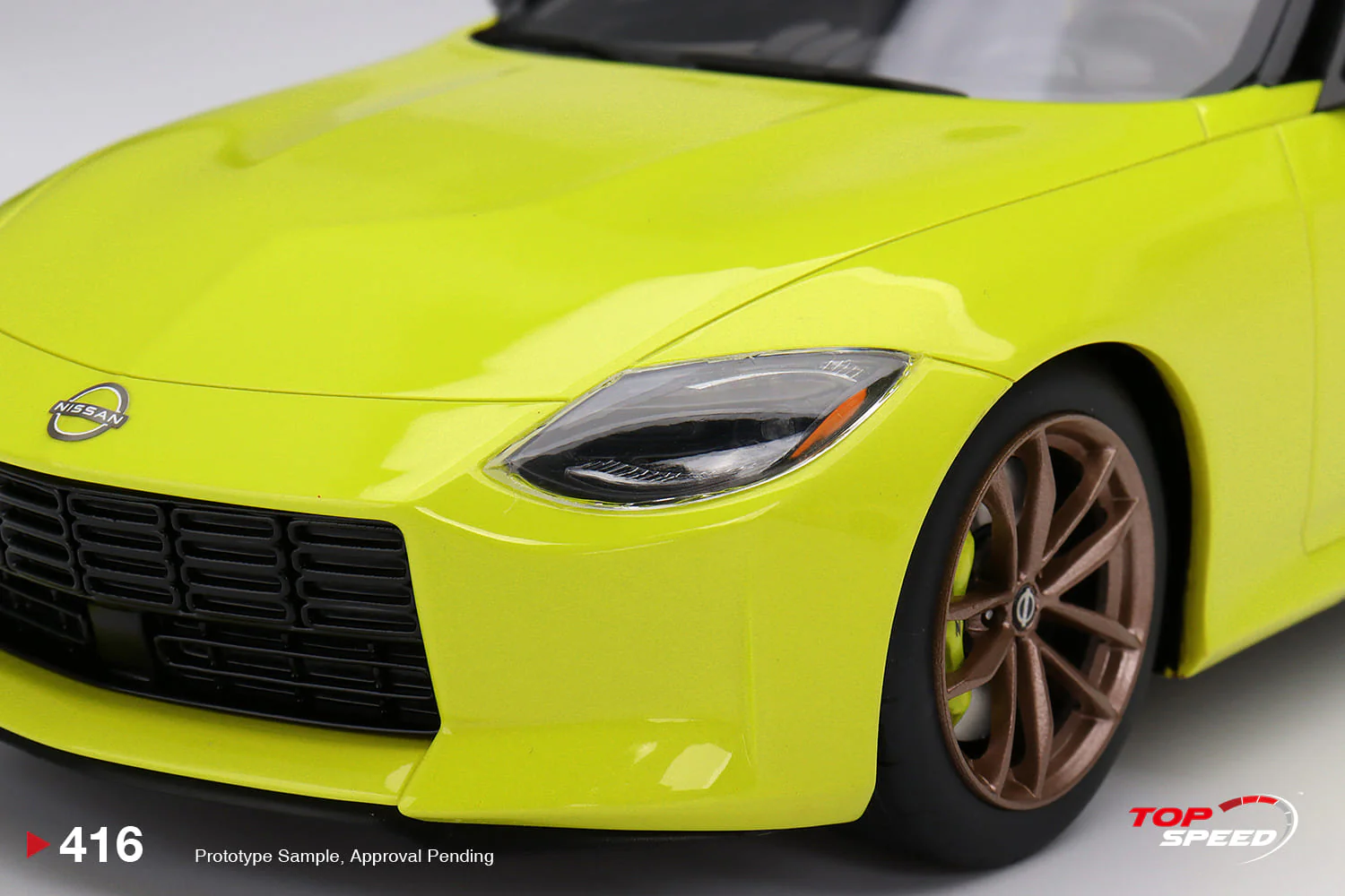 Topspeed 1:18 Nissan Z Proto Spec 2023 Ikazuchi Yellow LHD - Image 4