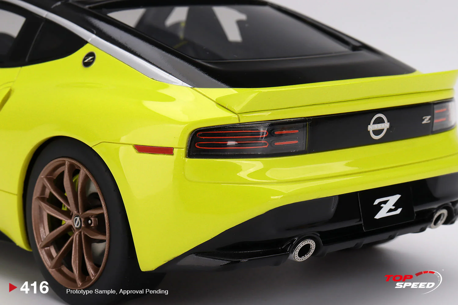 Topspeed 1:18 Nissan Z Proto Spec 2023 Ikazuchi Yellow LHD - Image 6