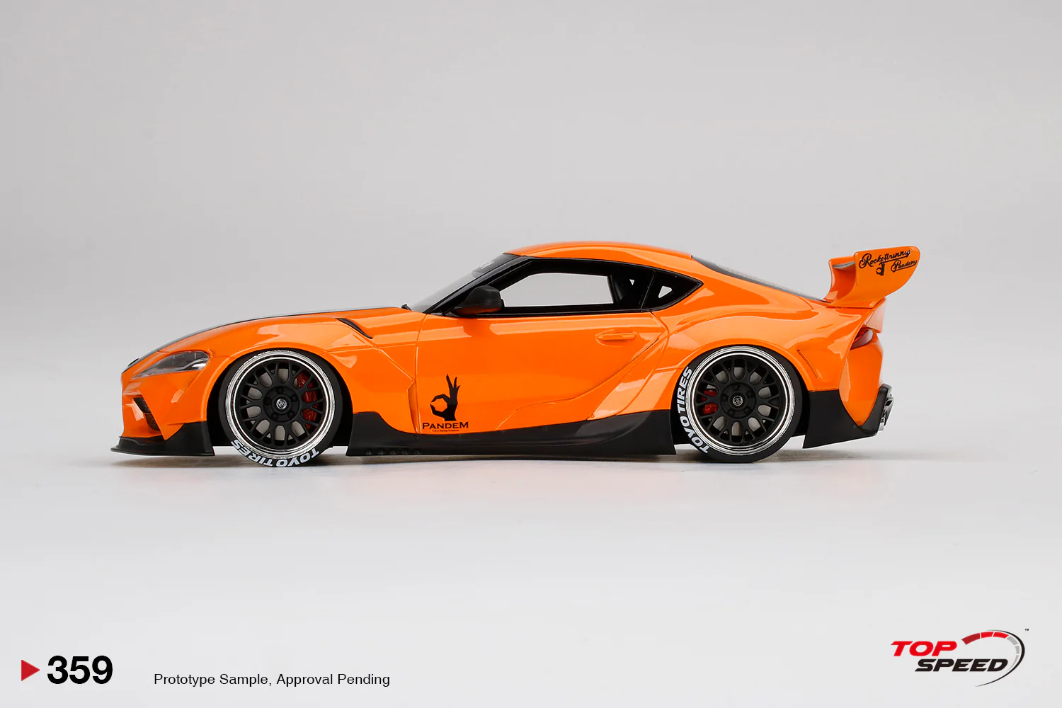Topspeed 1:18 Pandem Toyota GR Supra V1.0  Orange - Image 3