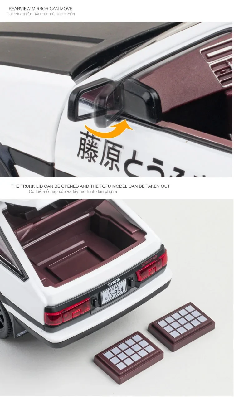 Toyota Sprinter AE86 Trueno 1:20 - Image 3