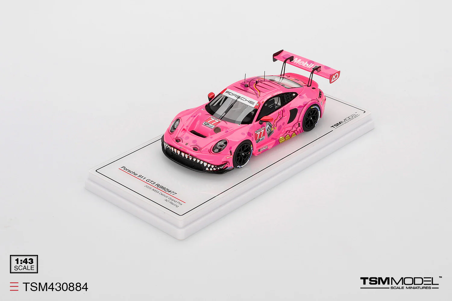 TSM Model Porsche 911 GT3 R (992) #77 Roxy AO Racing 2024 IMSA Road America 1:43 - Image 3