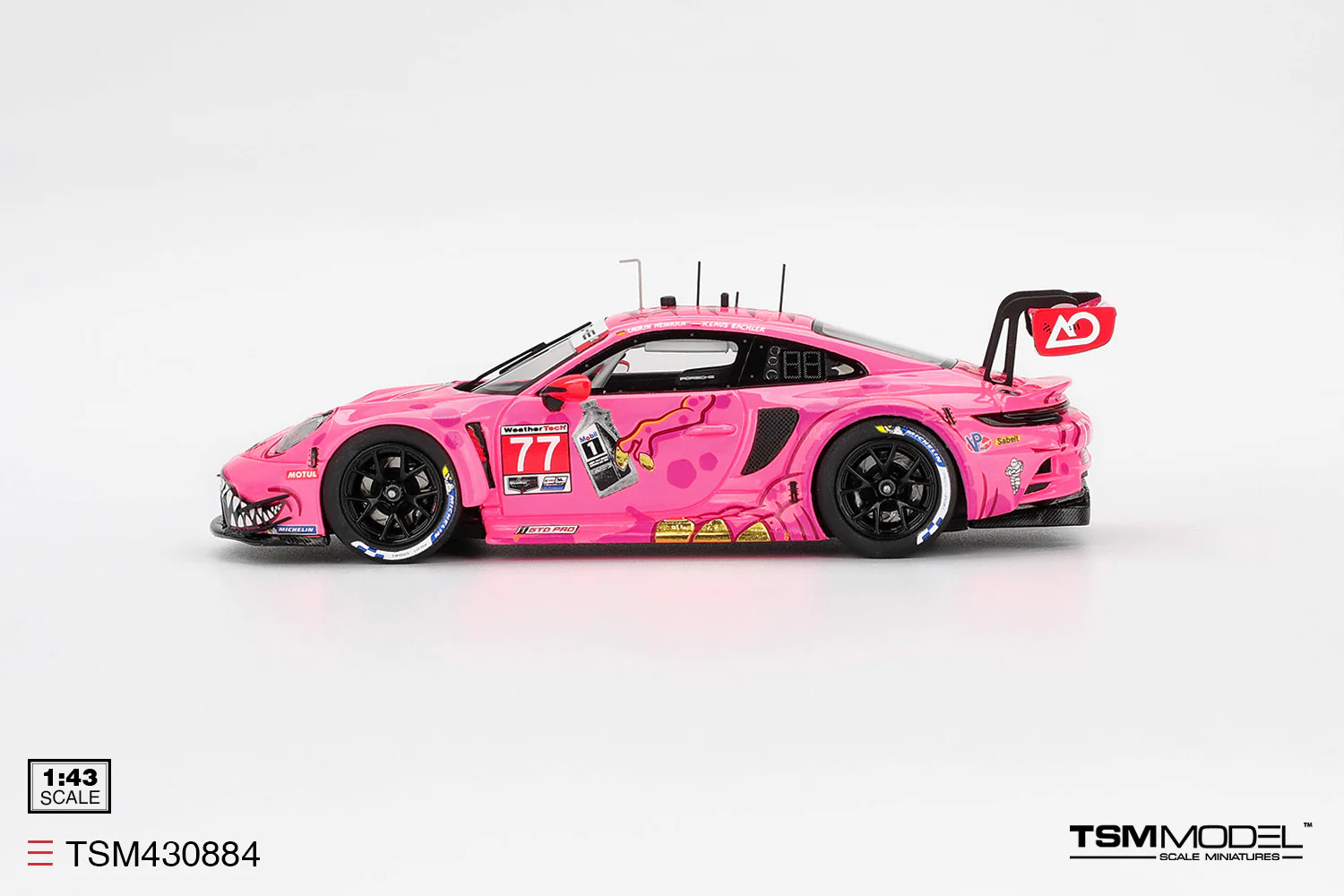 TSM Model Porsche 911 GT3 R (992) #77 Roxy AO Racing 2024 IMSA Road America 1:43 - Image 4